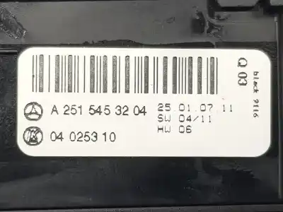 Автозапчасти б/у управление светом за clase c clase r 3.0 cdi ссылки oem iam a2515453204  a2515453204