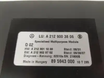 Автозапчасти б/у электронный модуль за clase c clase e lim. 2.1 cdi ссылки oem iam a2129003806