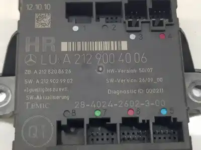 Автозапчасти б/у электронный модуль за clase c clase e lim. 2.1 cdi ссылки oem iam a2129004006  a2129004006