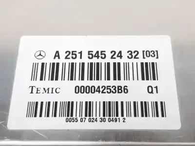 Second-hand car spare part electronic module for mercedesbenz clase r bm 251 280 cdi 4matic 251.020 oem iam references a2515452432