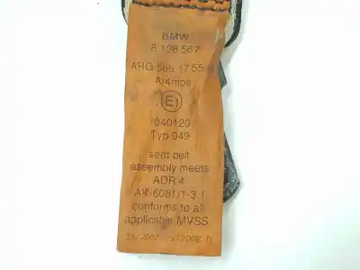 Peça sobressalente para automóvel em segunda mão cinto de segurança dianteiro esquerdo por bmw 5 (e39) 520 d referências oem iam 8235559  72118235559