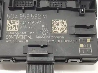 Автозапчастина б/у електронний модуль для seat leon (kl1) 1.5 16v tsi act 131 cv / 96 kw посилання на oem iam 5q4959592m  5q4959592m