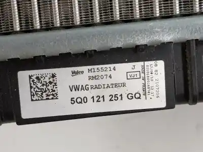 Автозапчастина б/у водяний радіатор для seat leon (kl1) 1.5 16v tsi act 131 cv / 96 kw посилання на oem iam 5q0121251gq  5q0121251gq