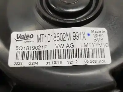 Автозапчасти б/у нагревательный вентилятор за seat leon (kl1) 1.5 16v tsi act 131 cv / 96 kw ссылки oem iam 5q1819021f  5q1819021h