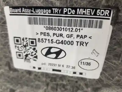 Автозапчастина б/у оббівка багажника для hyundai i30 (pde, pd, pden) 1.4 t-gdi посилання на oem iam 85715g4000try  85715g4000try