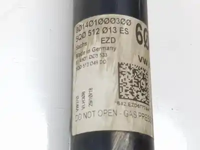 Second-hand car spare part rear left shock absorber for seat leon (kl1) 1.5 16v tsi act 131 cv / 96 kw oem iam references 5q0512013es  5q0513049dd