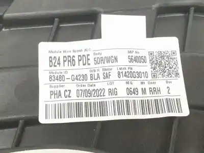 Автозапчастина б/у регулятор скла заднього правого для hyundai i30 (pde, pd, pden) 1.4 t-gdi посилання на oem iam 83481g4000  83481g4000