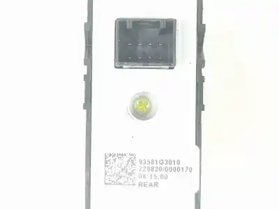 Second-hand car spare part right front power window switch for hyundai i30 (pde, pd, pden) 1.4 t-gdi oem iam references 93581g3010  93581g3010
