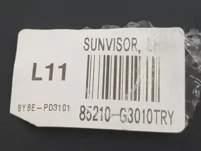 Second-hand car spare part left sunshade for hyundai i30 (pde, pd, pden) 1.4 t-gdi oem iam references 85210g3510try