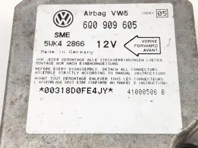 Автозапчастина б/у блок управління подушками безпеки для skoda fabia (6y2/6y3) 1.4 посилання на oem iam 6q0909605  1c0909605h