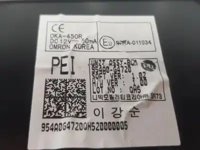 Peça sobressalente para automóvel em segunda mão módulo eletrônico por hyundai i30 (pde, pd, pden) 1.4 t-gdi referências oem iam 954a0g4720  954a0g4720