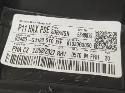 Автозапчастина б/у регулятор переднього правого скла для hyundai i30 (pd) 1.4 cat 101 cv / 74 kw посилання на oem iam 82481g4000  82481g4000