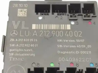 Second-hand car spare part electronic module for mercedes-benz clase c (w204) c 200 cdi (204.001) oem iam references a2129004002  a2129004002