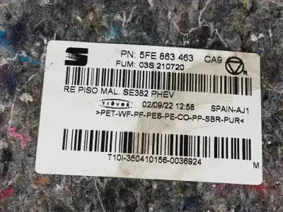 Автозапчастина б/у оббівка багажника для cupra leon 1.4 tsi híbrido посилання на oem iam 5fe863463  5fe863463