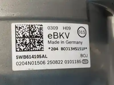 Автозапчастина б/у гальмівний серво для cupra leon 1.4 tsi híbrido посилання на oem iam 5wb614105al  5wb614105al