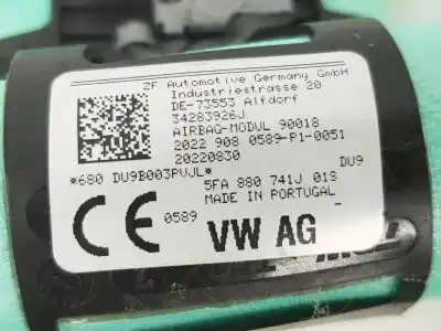 Автозапчасти б/у подушка безопасности передняя левая шторка безопасности за cupra leon 1.4 tsi híbrido ссылки oem iam 5fa880741j  5fa880741k