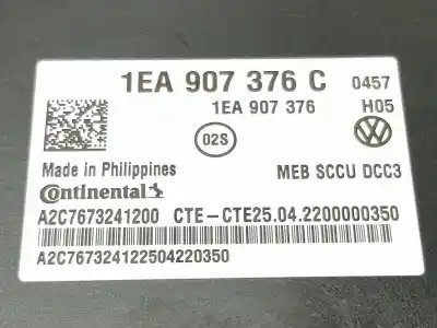 Автозапчастина б/у електронний модуль для cupra leon 1.4 tsi híbrido посилання на oem iam 1ea907376c  1ea907376c