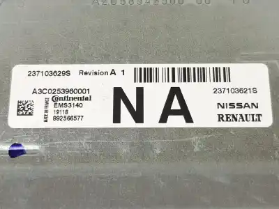 Автозапчастина б/у ебу контролер двигуна для renault twingo iii 1.0 sce посилання на oem iam 237103621s  237103621s