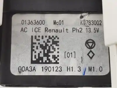 Peça sobressalente para automóvel em segunda mão comando de sofagem (chauffage / ar condicionado) por renault twingo iii 1.0 sce referências oem iam 275706933r  275706933r
