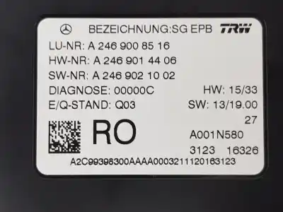 Tweedehands auto-onderdeel elektronische module voor clase c clase a 2.1 cdi oem iam-referenties a2469008516  a2469008516