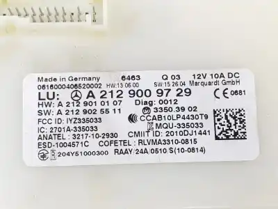 Pezzo di ricambio per auto di seconda mano modulo elettronico per clase c clase a 2.1 cdi riferimenti oem iam a2129009729  a2129009729