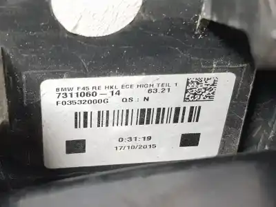 Автозапчасти б/у правый задний фонарь за bmw 2 active tourer (f45) 216 d ссылки oem iam 7311060  63217311060