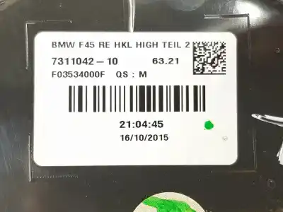 Автозапчасти б/у внутренний правый задний фонарь за bmw 2 active tourer (f45) 216 d ссылки oem iam 7311042  63217311042