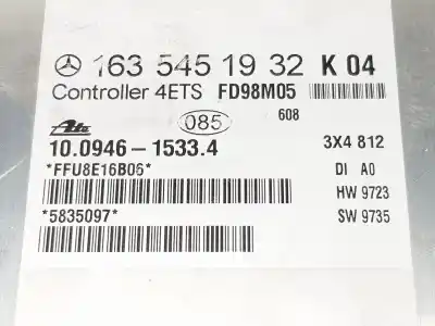 İkinci el araba yedek parçası abs kontrol ünitesi için clase c clase m 3.2 v6 18v oem iam referansları 1635451932  a1635451932