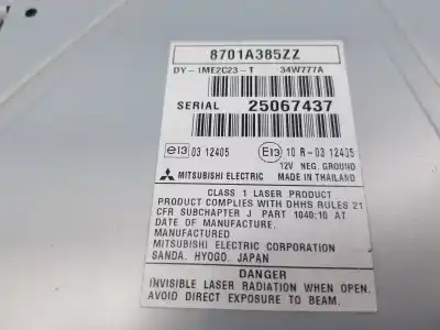 Автозапчасти б/у аудиосистема / радио cd за mitsubishi l 200 2.5 di-d ссылки oem iam 8701a385zz  8701a385ha