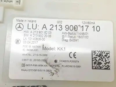 Автозапчасти б/у электронный модуль за mercedes-benz clase e lim. (w213) 2.0 cdi cat ссылки oem iam a2139001710  a2139001710