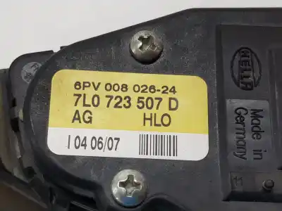 Автозапчастина б/у педальний потенціометр для audi q7 (4l) 3.0 v6 24v tdi посилання на oem iam 7l0723507d  7l0723507d
