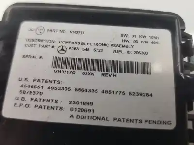 Second-hand car spare part electronic module for mercedesbenz clase ml bm 163 400 cdi 163.128 oem iam references a1635455732  a1635455732