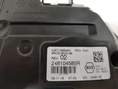 Peça sobressalente para automóvel em segunda mão quadrante por renault talisman (lp_) 1.6 dci 130 referências oem iam 248104585r  248104585r