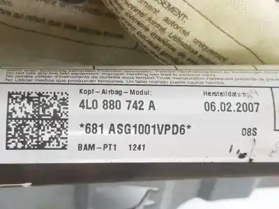 Автозапчастина б/у передня права подушка безпеки для audi q7 (4l) 3.0 v6 24v tdi посилання на oem iam 4l0880742a  4l0880742a