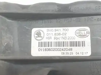 Автозапчасти б/у правая противотуманная фара за skoda superb 2.0 tdi ссылки oem iam 3v0941700  3v0941700