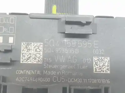 Second-hand car spare part electronic module for skoda superb 2.0 tdi oem iam references 5q4959595e  5q4959595e