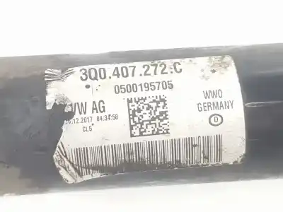 Автозапчастина б/у передня права трансмісія для skoda superb 2.0 tdi посилання на oem iam 3q0407272c  3q0407272c