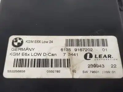Peça sobressalente para automóvel em segunda mão módulo eletrônico por bmw 5 (e60) 520 d referências oem iam 61359167202  9167202
