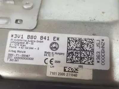 Автозапчасти б/у комплект подушки безопасности за skoda superb 2.0 tdi ссылки oem iam   