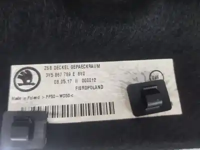 Автозапчастина б/у задній лоток для skoda superb 2.0 tdi посилання на oem iam 3v5867769e  3v5867769e