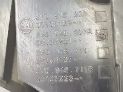 Автозапчасти б/у левый задний фонарь за skoda superb 2.0 tdi ссылки oem iam 3v5945207a  3v5945207a