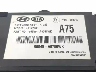 Second-hand car spare part multifunction switch for kia optima (jf) 1.7 crdi oem iam references 96540a8750wk  96540a8750