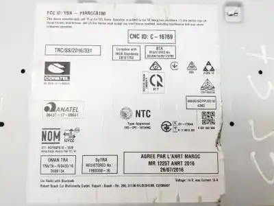 Second-hand car spare part audio system / radio cd for citroen c5 aircross (a_) 1.2 puretech 130 (arhnsj) oem iam references 9833499380  1667779680