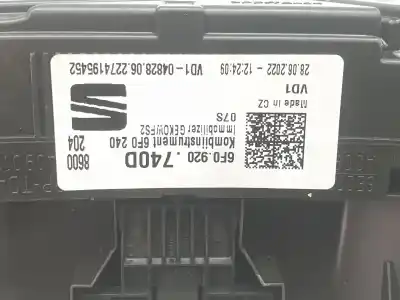 Peça sobressalente para automóvel em segunda mão quadrante por seat ibiza 1.0 tsi referências oem iam 6f0920740d  6f0920740d