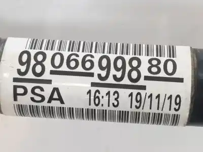 Автозапчастина б/у передня ліва трансмісія для citroen c5 aircross (a_) 1.2 puretech 130 (arhnsj) посилання на oem iam 9806699880  9806699880