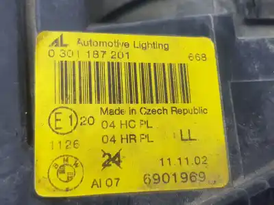 Second-hand car spare part left headlight for bmw 3 compact (e46) 316 ti oem iam references 6901969  63126901969