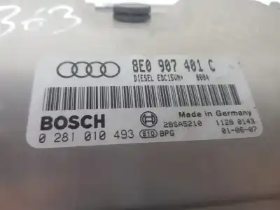 Second-hand car spare part ecu engine control for audi a4 berlina (8e) 2.5 v6 24v tdi oem iam references 8e0907401c  8e0907401c