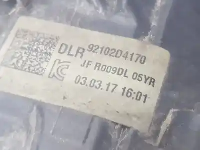 Second-hand car spare part right headlight for kia optima (jf) 1.7 crdi oem iam references 92102d4170  92102d4170