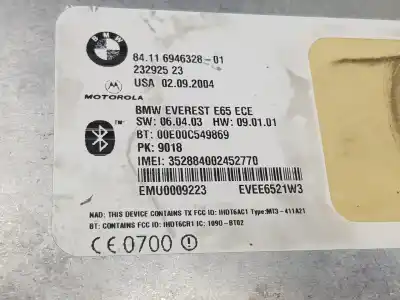 Pezzo di ricambio per auto di seconda mano modulo elettronico per bmw 7 (e65, e66, e67) 730 d riferimenti oem iam 84116946328  6946328
