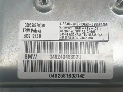 Second-hand car spare part front right side airbag for bmw 7 (e65, e66, e67) 730 d oem iam references 34824046803u  9180928